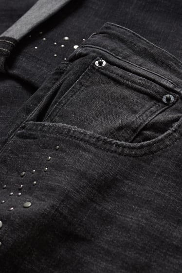 Femmes - Boyfriend jean - mid waist - gris foncé