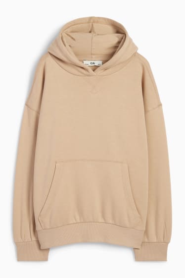 Enfants filles - Sweat à capuche - beige