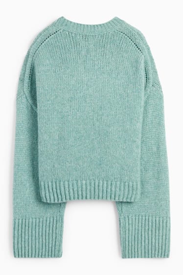 Dames - Trui - merino-mix - mintgroen