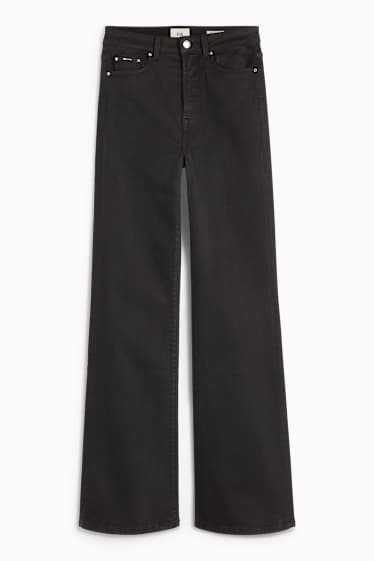 Dona - Flared jeans - high waist - texà gris fosc