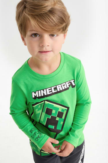 Enfants garçons - Minecraft - haut à manches longues - vert