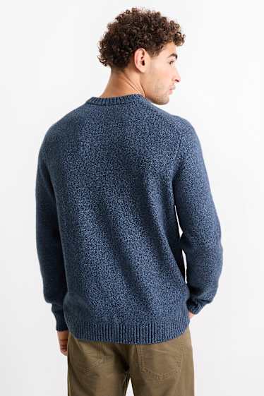 Hommes - Pull - bleu foncé