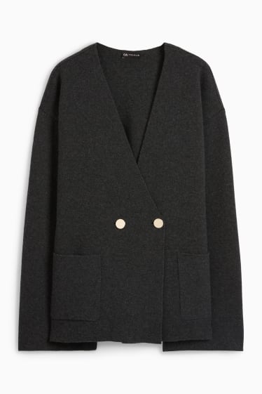 Women - Cardigan - anthracite