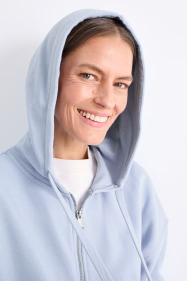 Women - Basic hoodie - light blue