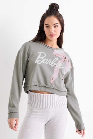 Femei - Bluză de molton - Barbie - gri
