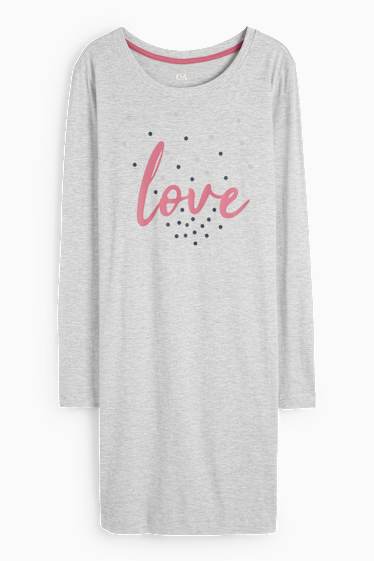 Femmes - Chemise de nuit - gris clair