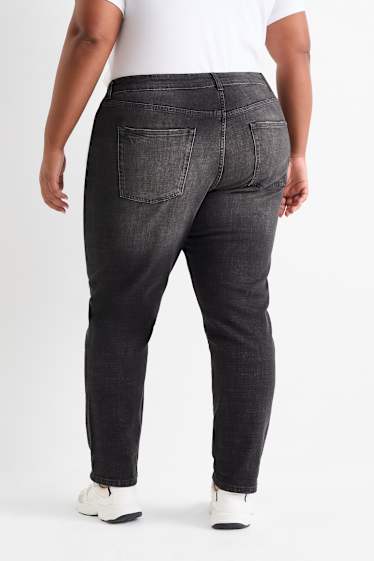 Femmes - Boyfriend jean - mid waist - gris foncé