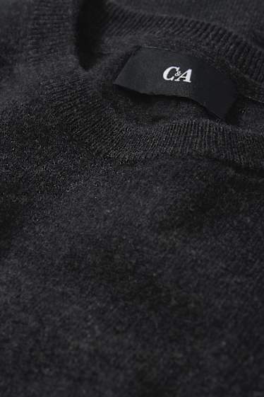 Men - Cashmere jumper - dark gray