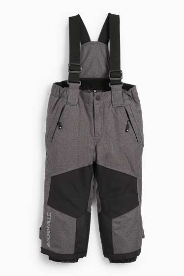 Kinder Jungen - Skihose - wasserdicht - dunkelgrau