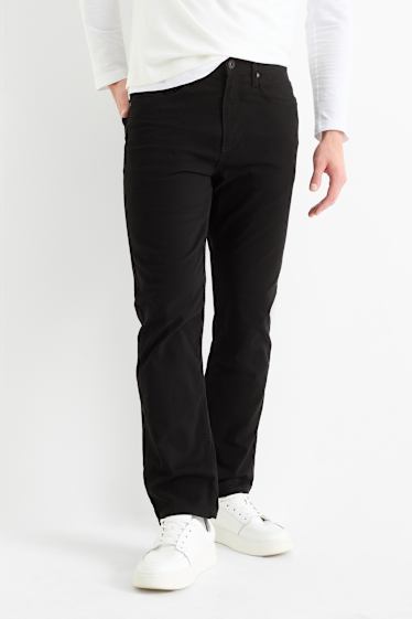 Uomo - Pantaloni termici - regular fit - jeans grigio scuro