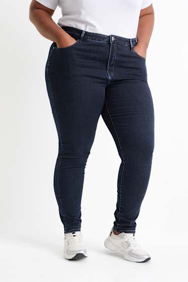 Femmes - Skinny jean - mid waist - jean galbant - LYCRA® - jean bleu foncé