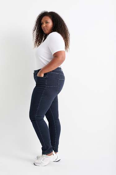 Femmes - Skinny jean - mid waist - jean galbant - LYCRA® - jean bleu foncé