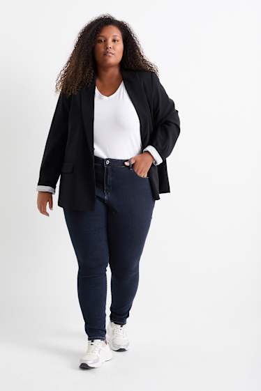 Femmes - Skinny jean - mid waist - jean galbant - LYCRA® - jean bleu foncé
