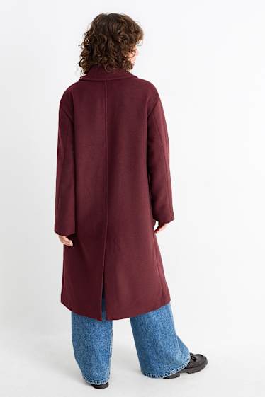 Women - Coat - bordeaux