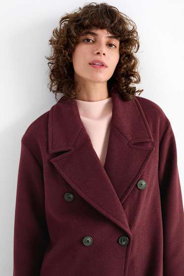 Women - Coat - bordeaux