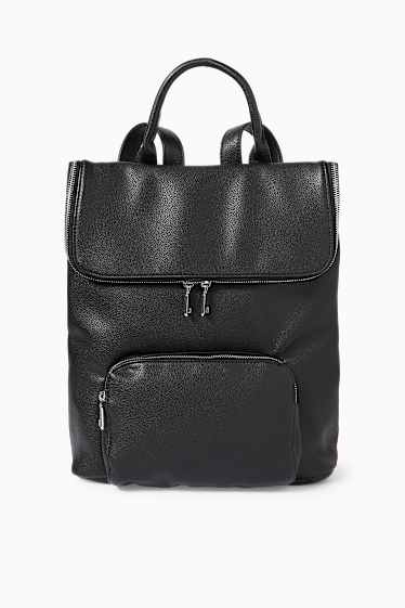Femmes - Sac à dos - synthétique - noir