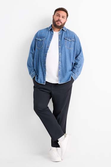 Home - Xinos - tapered fit - blau fosc