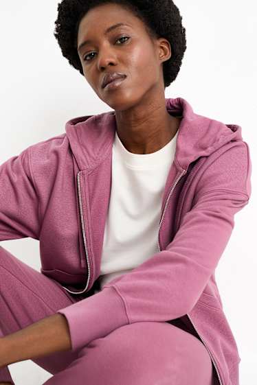 Women - Basic hoodie - violet