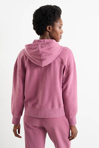 Women - Basic hoodie - violet
