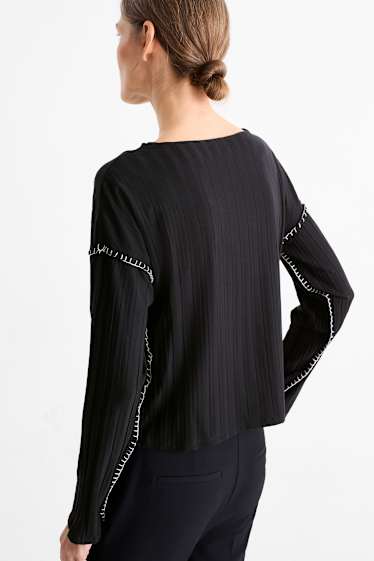 Dames - Longsleeve - zwart