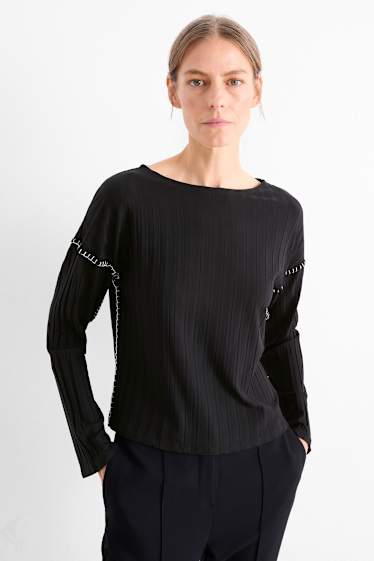 Dames - Longsleeve - zwart
