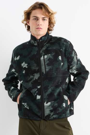 Home - Jaqueta polar tèrmica - estampada - verd fosc