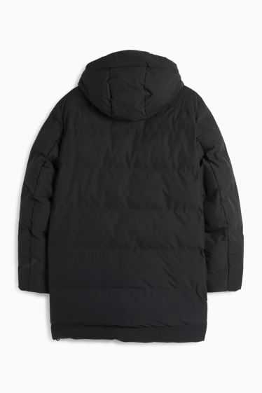Herren - Parka mit Kapuze - Winter - wasserabweisend - schwarz