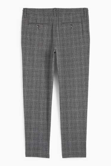 Home - Pantalons xinos - tapered fit - de quadres - gris