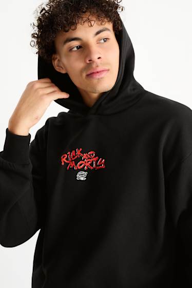 Home - Dessuadora oversized amb caputxa - Rick and Morty - negre