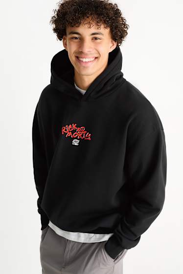 Home - Dessuadora oversized amb caputxa - Rick and Morty - negre