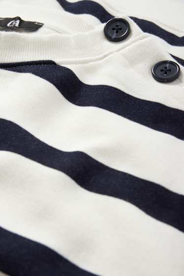 Femmes - Sweat - à rayures - bleu / blanc