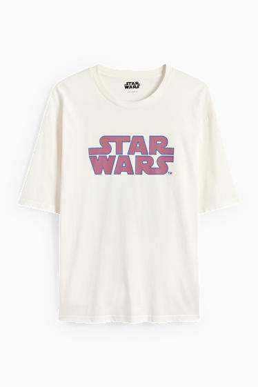 Hommes - T-shirt - Star Wars - blanc crème