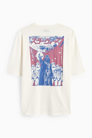Hommes - T-shirt - Star Wars - blanc crème