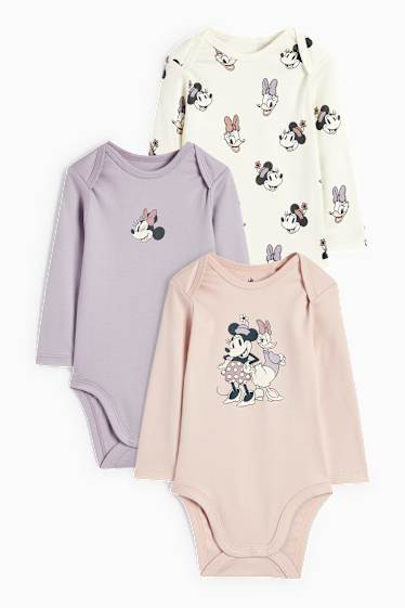 Bébés filles - Lot de 3 - Disney - bodys bébé - beige