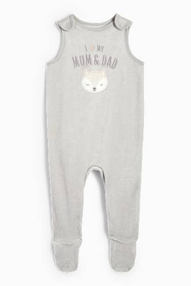 Unisex - Guineu - conjunt de pijama d’una peça - 2 peces - blanc