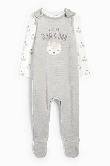 Unisex - Guineu - conjunt de pijama d’una peça - 2 peces - blanc