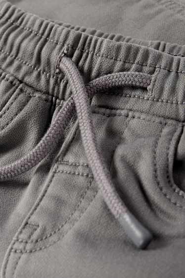 Kinder Jungen - Slim Jeans - Thermojeans - dunkelgrau