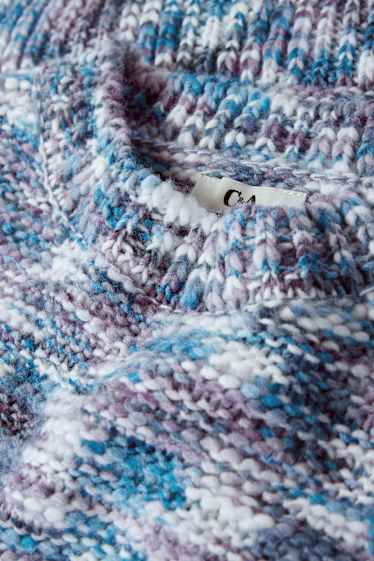 Dona - Jersei crop - estructurat - blau