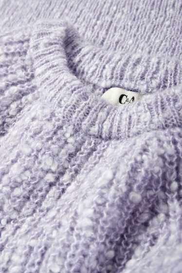 Dona - Jersei crop - acanalat - violeta clar