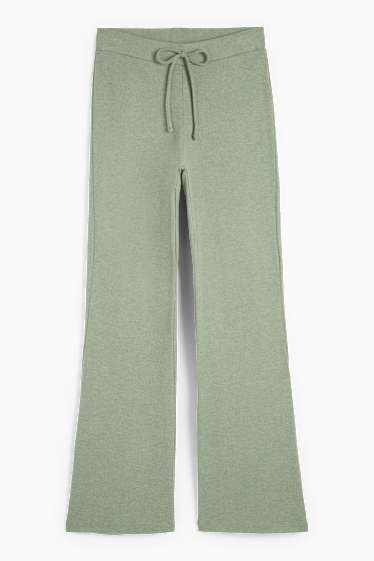 Damen - Flared Leggings - grün