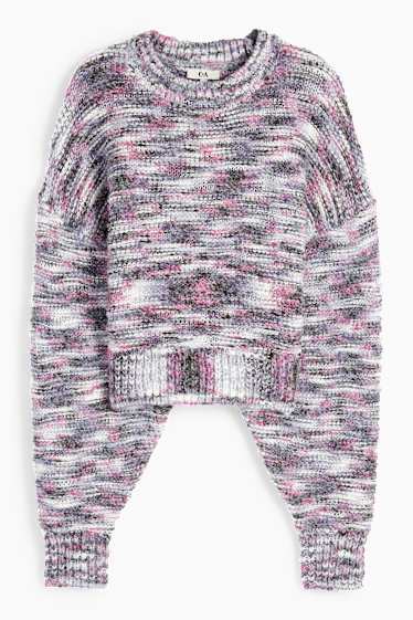 Dona - Jersei crop - estructurat - violeta clar