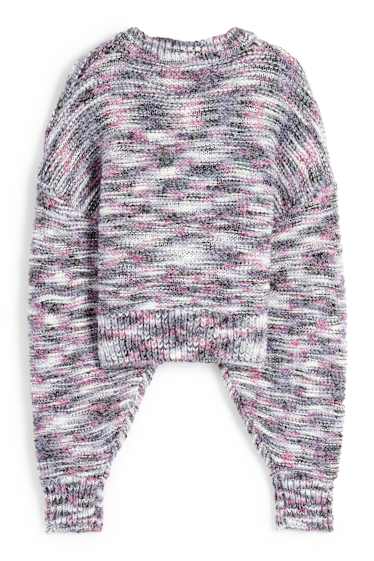 Dona - Jersei crop - estructurat - violeta clar
