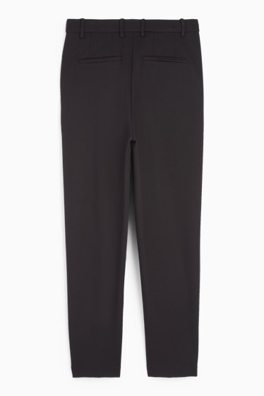 Femmes - Pantalon de bureau - mid waist - slim fit - noir