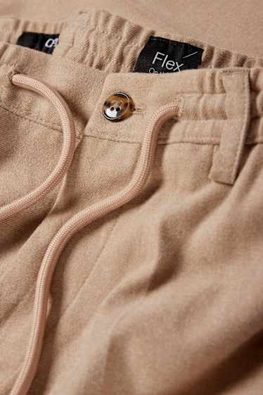 Herren - Baukasten-Hose - Slim Fit - Flex  - hellbeige