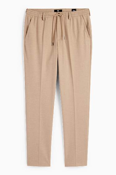 Herren - Baukasten-Hose - Slim Fit - Flex  - hellbeige