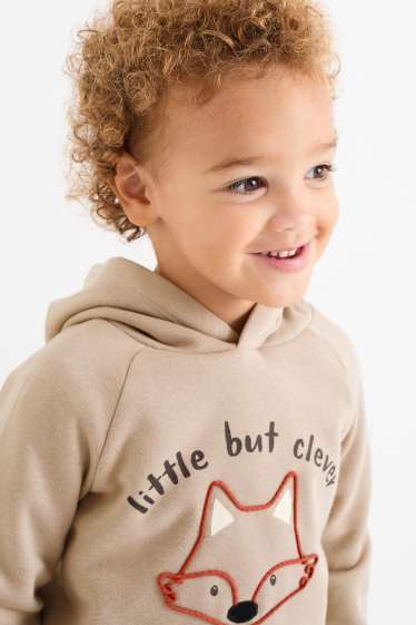 Kinderen: jongens - Vos - hoodie - beige