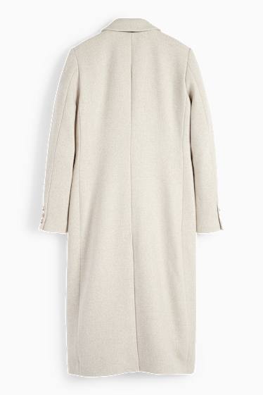 Dames - Mantel - licht beige