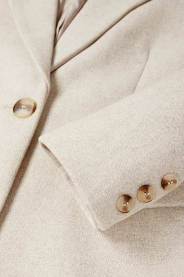 Dames - Mantel - licht beige