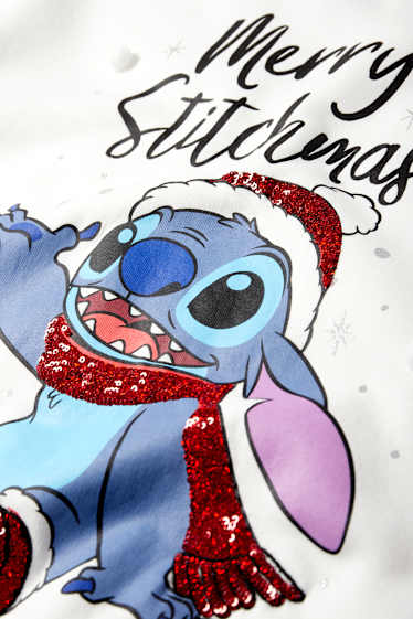 Children Girls - Lilo & Stitch - Christmas sweatshirt - cremewhite