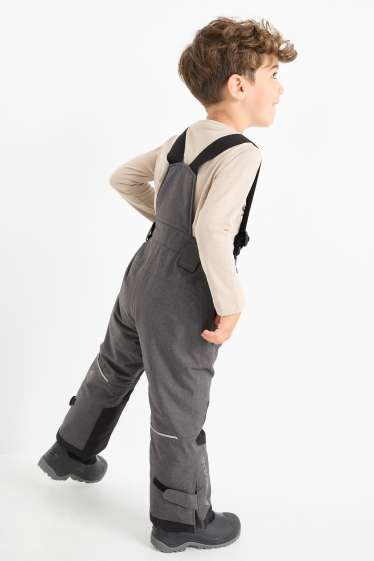 Kinder Jungen - Skihose - wasserdicht - dunkelgrau